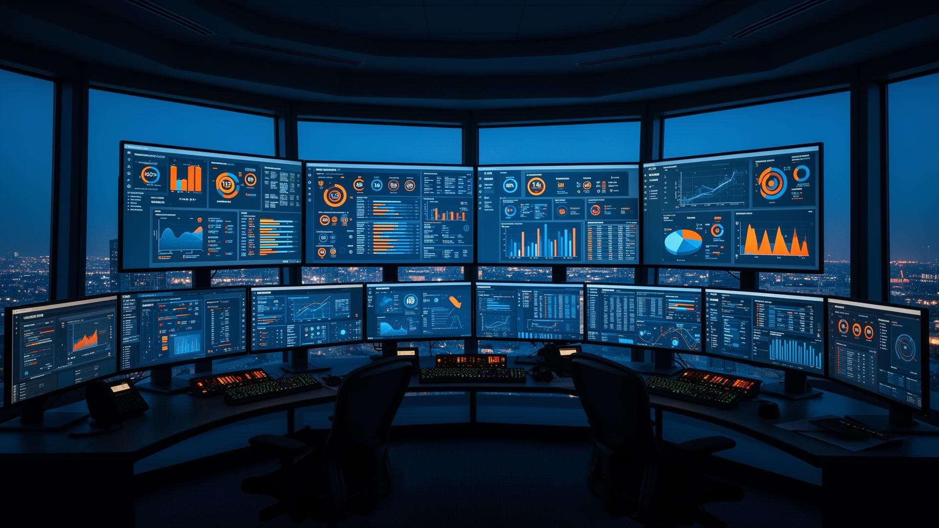 Dashboard da solucao Control Tower da O Seu TI